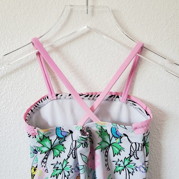 Angel Beach Animal Print Girls Swimsuit Size 3T - Picture 2 of 8